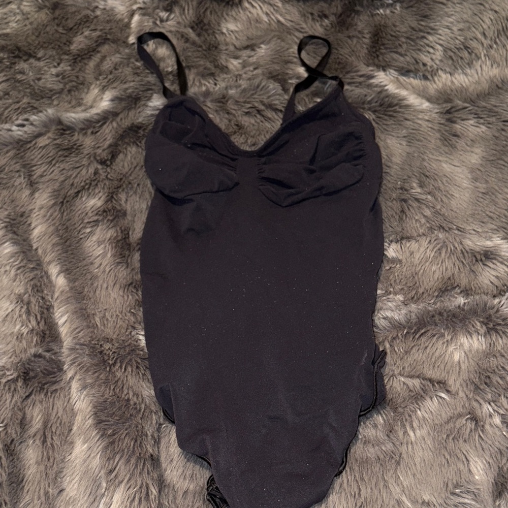 SKIMS Onyx One Piece Bodysuit Thong